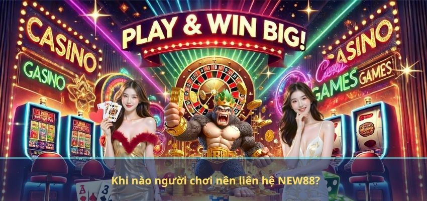LIÊN HỆ Khi nào người chơi nên liên hệ NEW88?